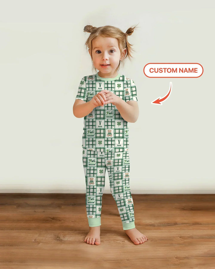 Zweiteiliges, kurzärmliges Pyjama-Set mit Marienkäfern