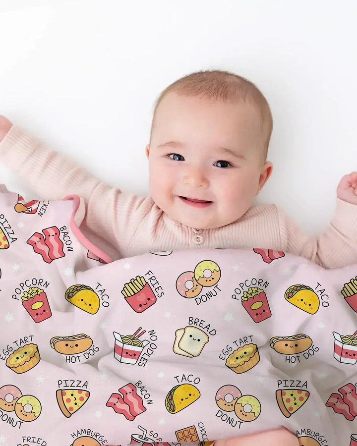 Kawaii Yummy Food Bamboo Blanket
