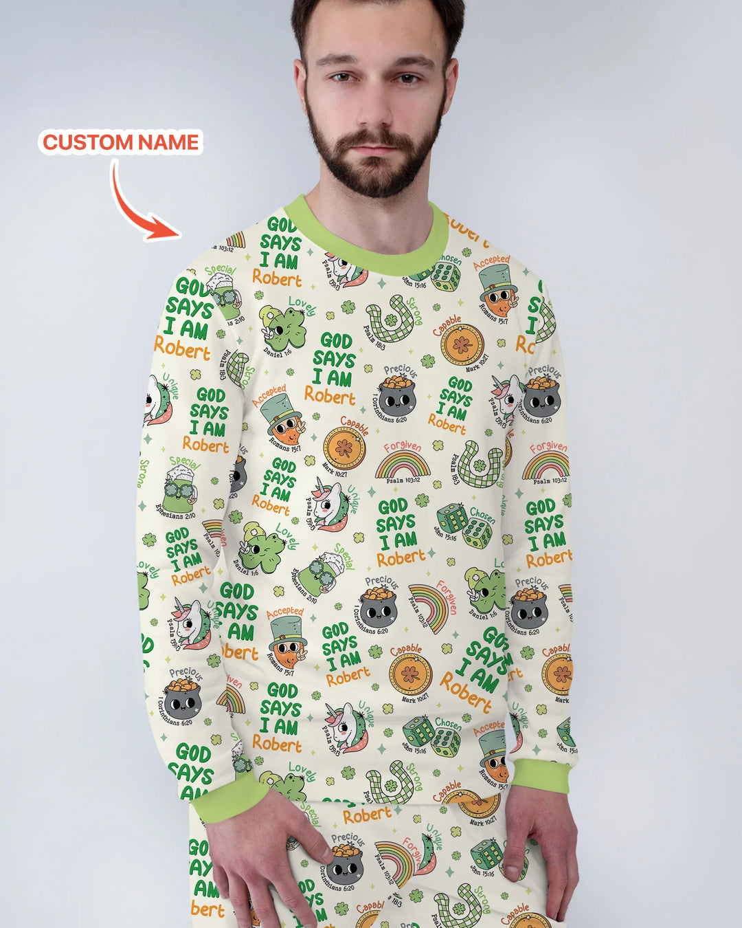 Vorlage Benutzerdefiniertes Herren-Pyjama-Set