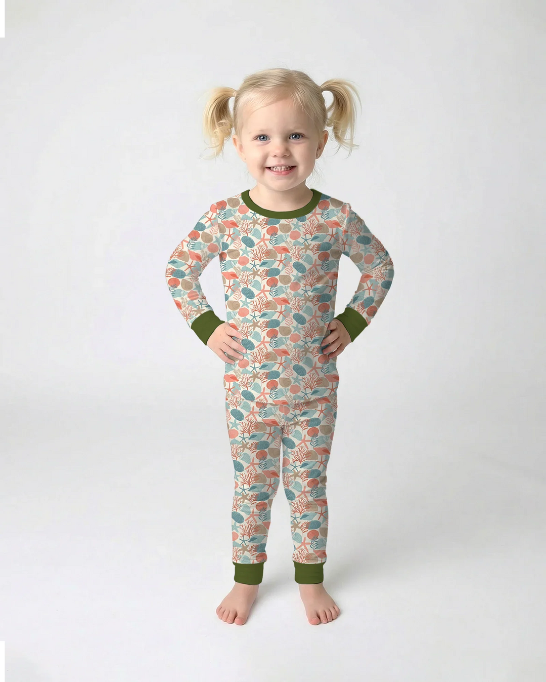 Sunny Beach Cruisers Bamboo Two Piece Long Sleeve Pajama Set