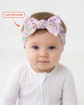 Custom Name Mardi Gras Saurus Headband