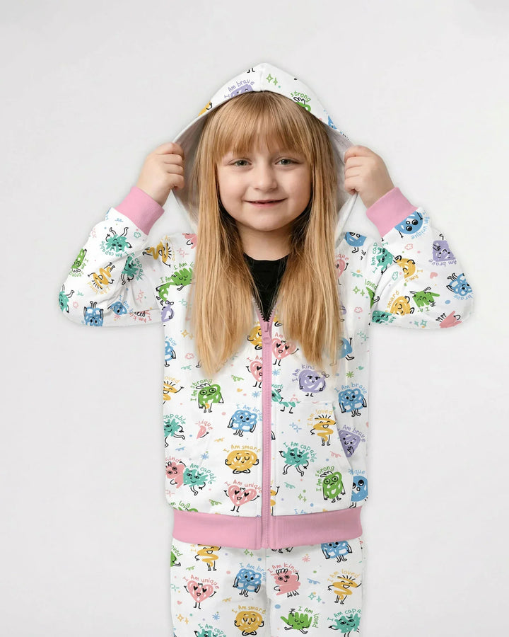 Positive Affirmations Bamboo Zip Hoodie