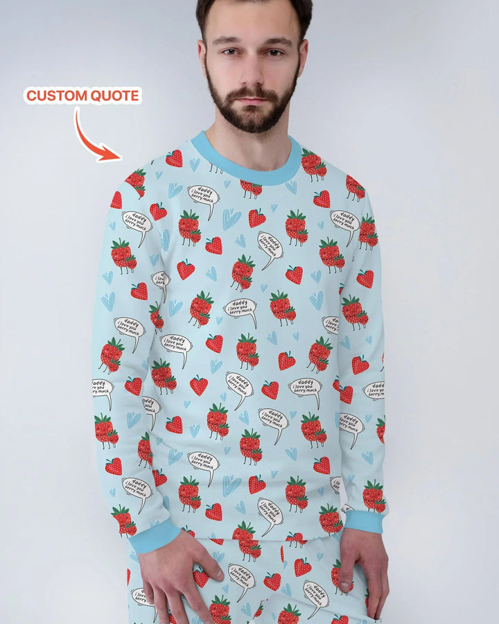 I love you berry much Bamboo Men's Pajama Set