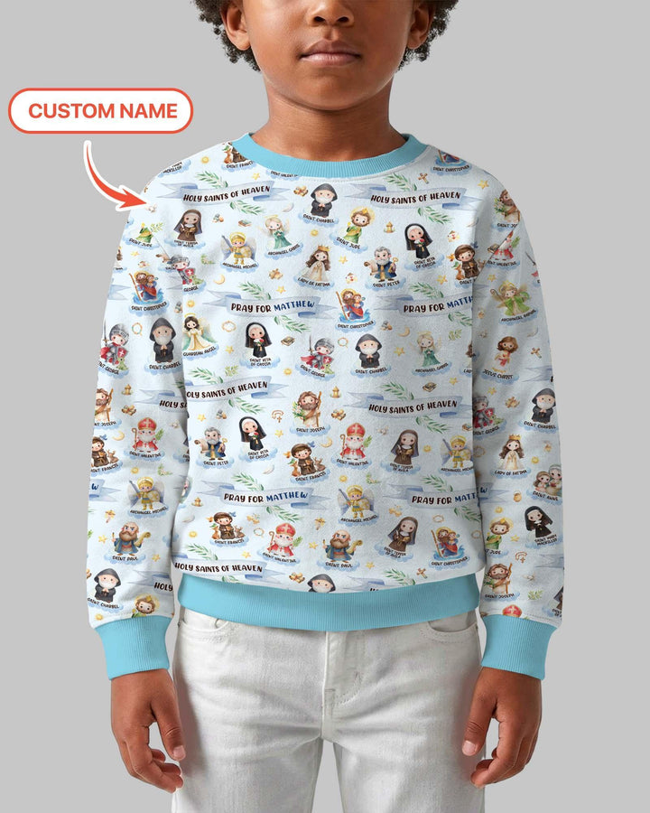 Heilige des Himmels Personalisierbares Bambus-Crewneck-Sweatshirt