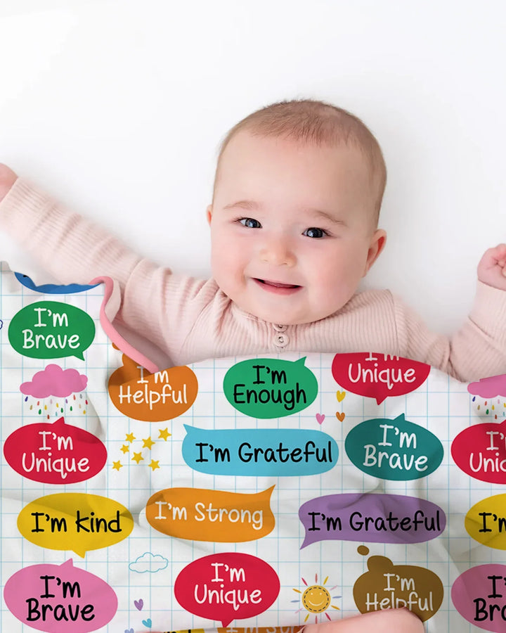 Personalized I'm Kind I'm Brave Bamboo Blanket