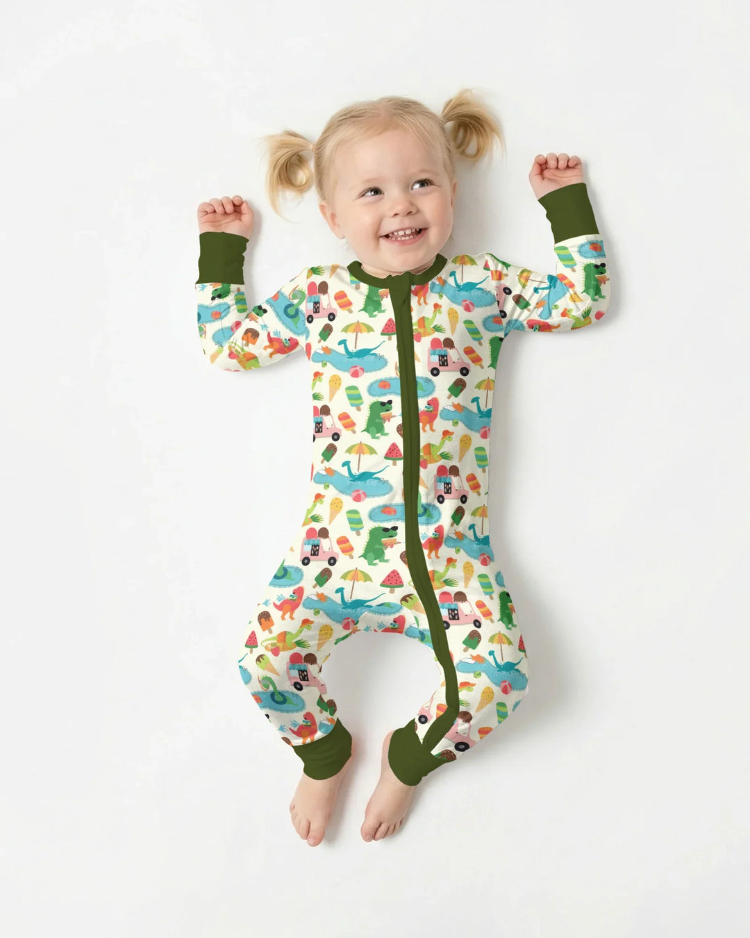 Dino Summer Splash Bamboo Convertible Zippy