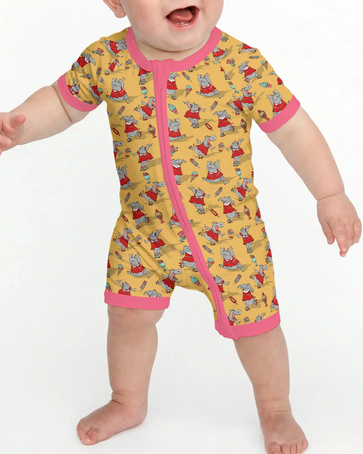 Dancing Hippo Treats Bamboo Shorty Zippy