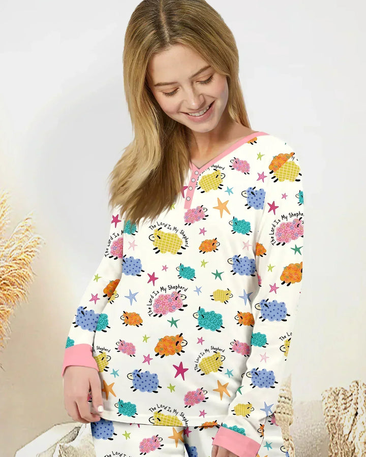 Der Herr ist mein Hirte Pyjama-Set aus Bambus für Damen
