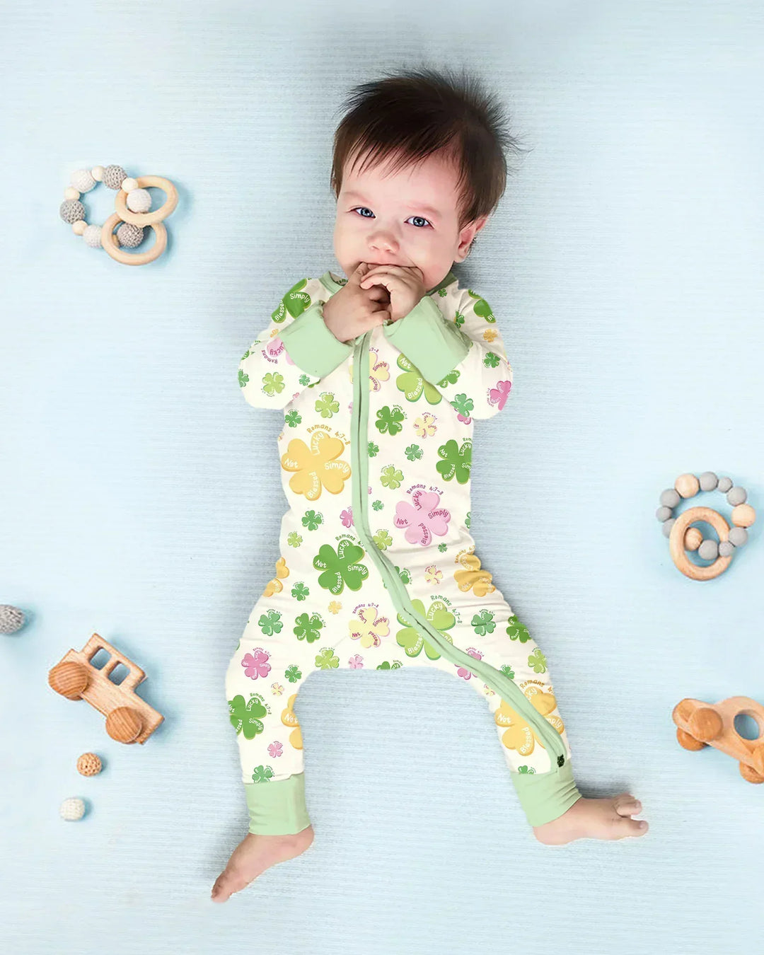 Gerippte Babykleidung mit individuellem Foto - Weich &amp; Skizzenhaft