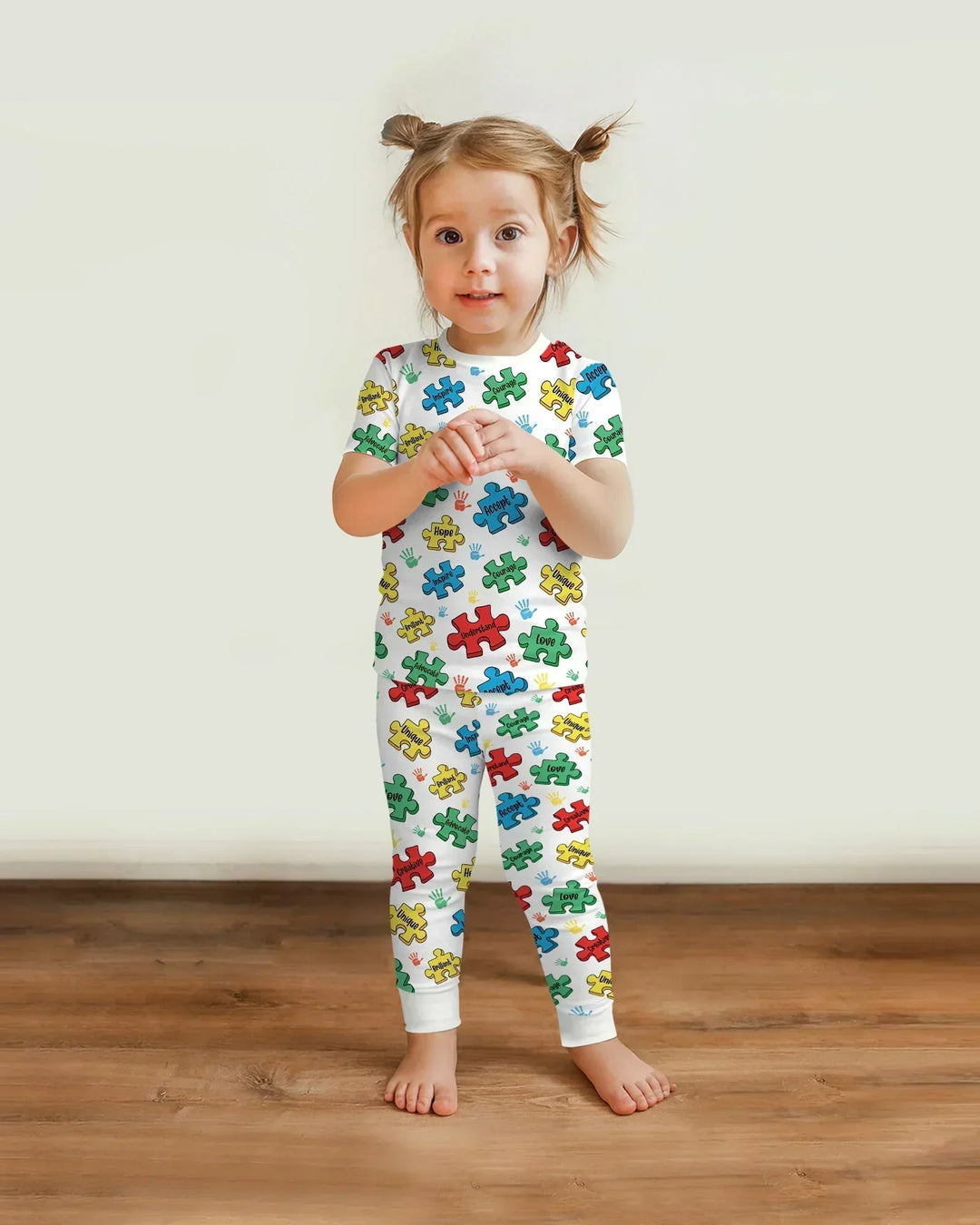 Zweiteiliges, kurzärmliges Pyjama-Set mit Marienkäfern