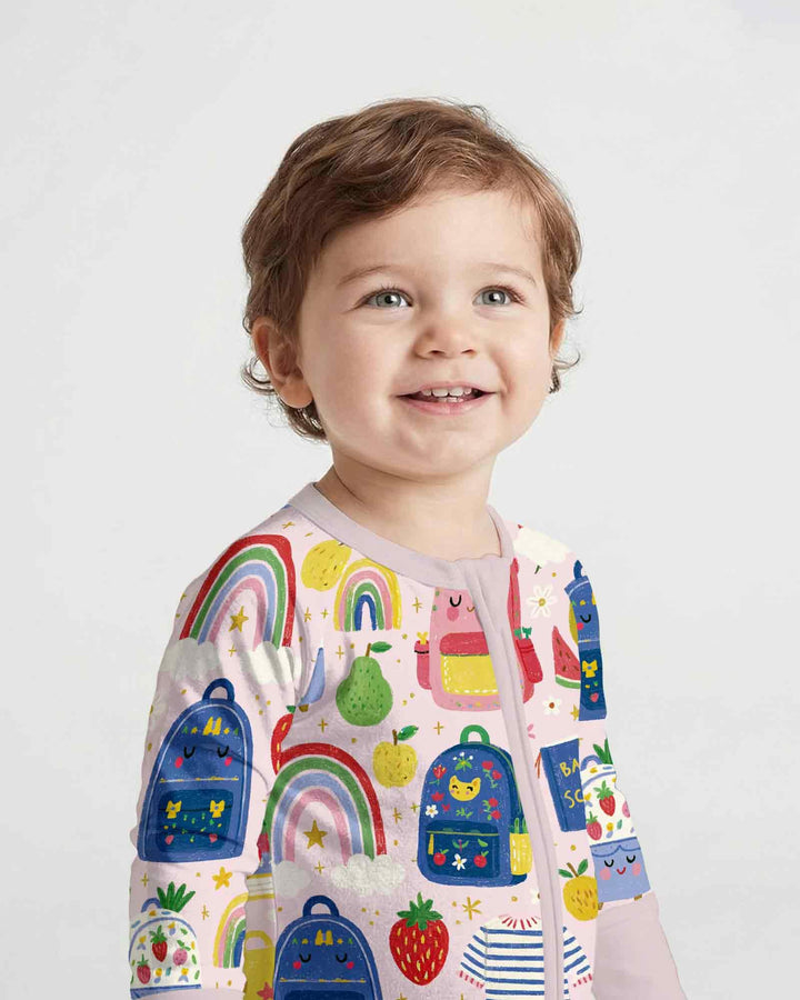 Gerippte Babykleidung mit individuellem Foto - Weich &amp; Skizzenhaft