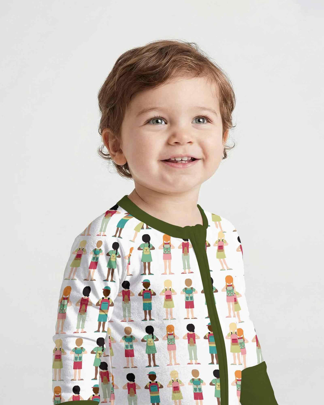 Gerippte Babykleidung mit individuellem Foto - Weich &amp; Skizzenhaft