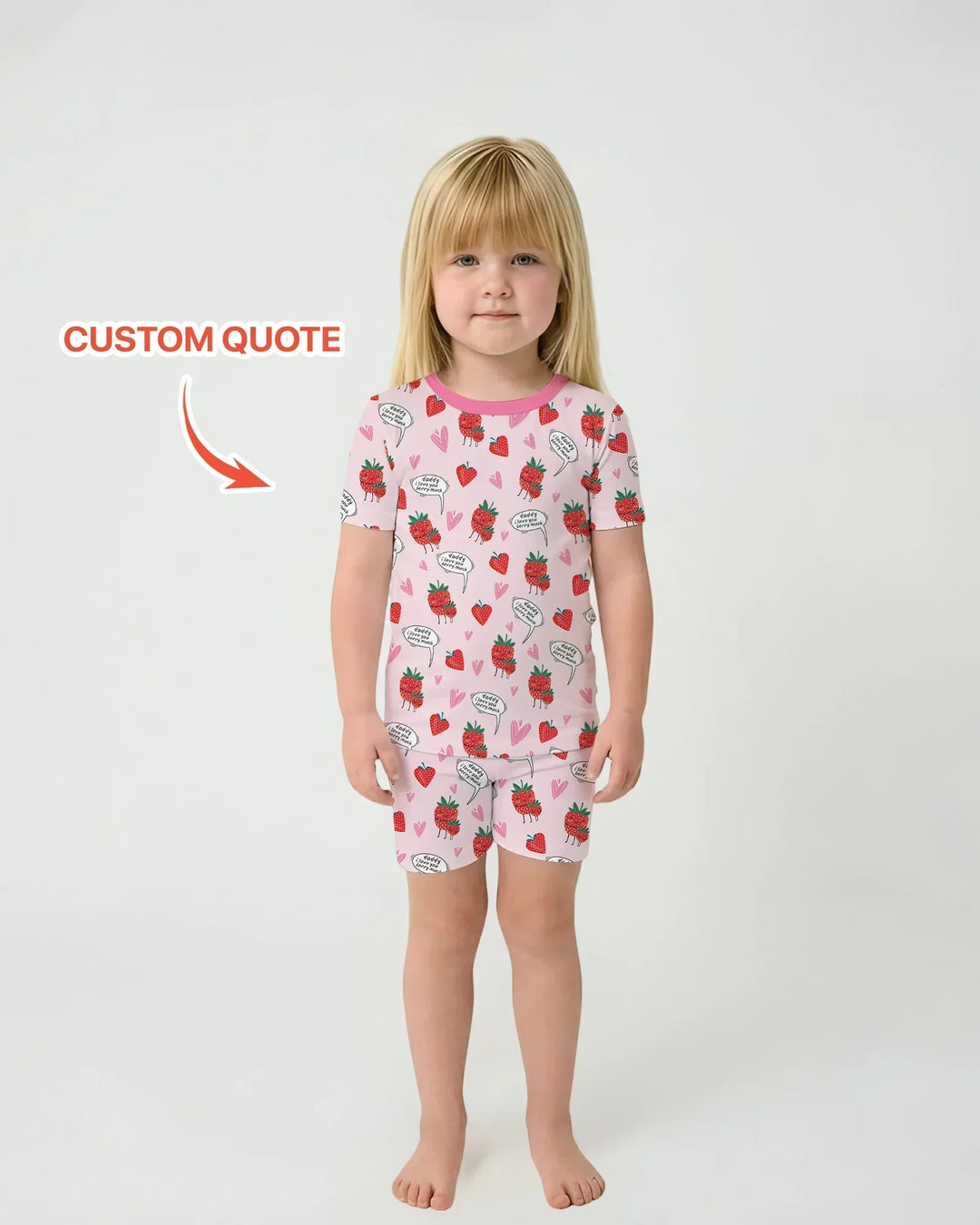 Zweiteiliges Pyjama-Set mit kurzen Ärmeln und Shorts im Sommer-Design
