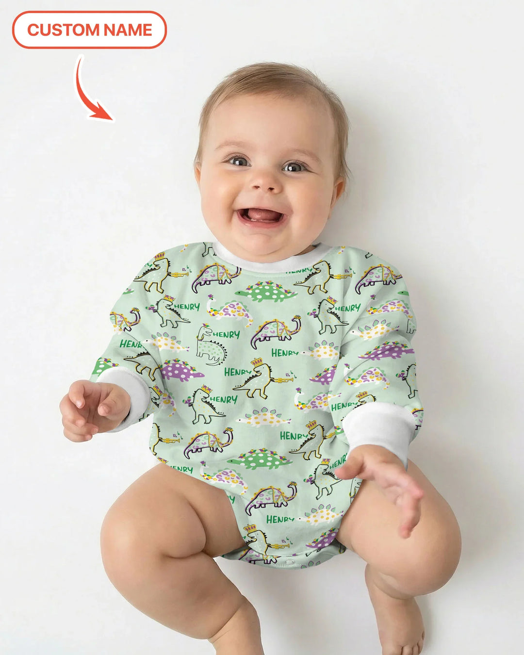 Gerippte Babykleidung mit individuellem Foto - Weich &amp; Skizzenhaft