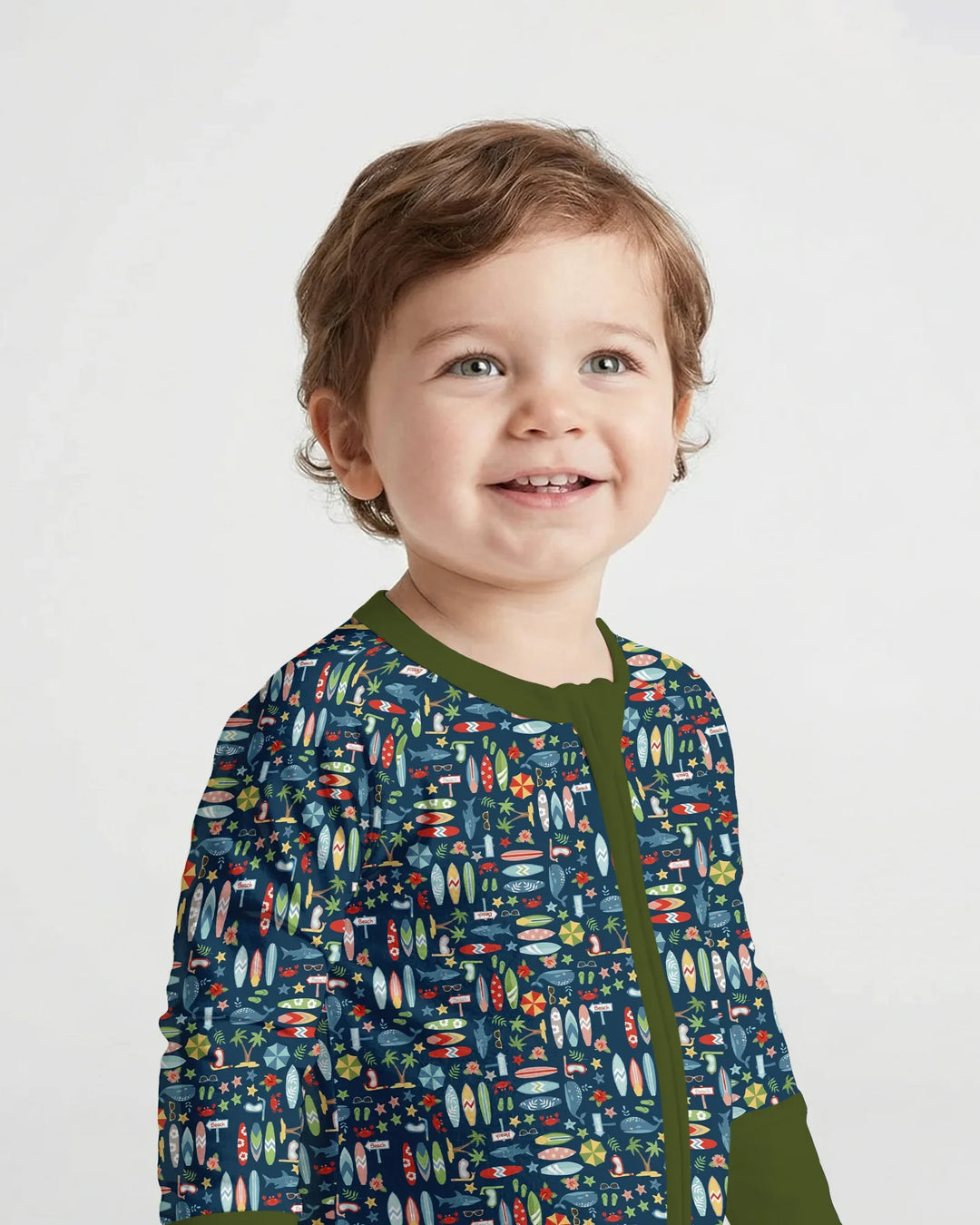 Gerippte Babykleidung mit individuellem Foto - Weich &amp; Skizzenhaft
