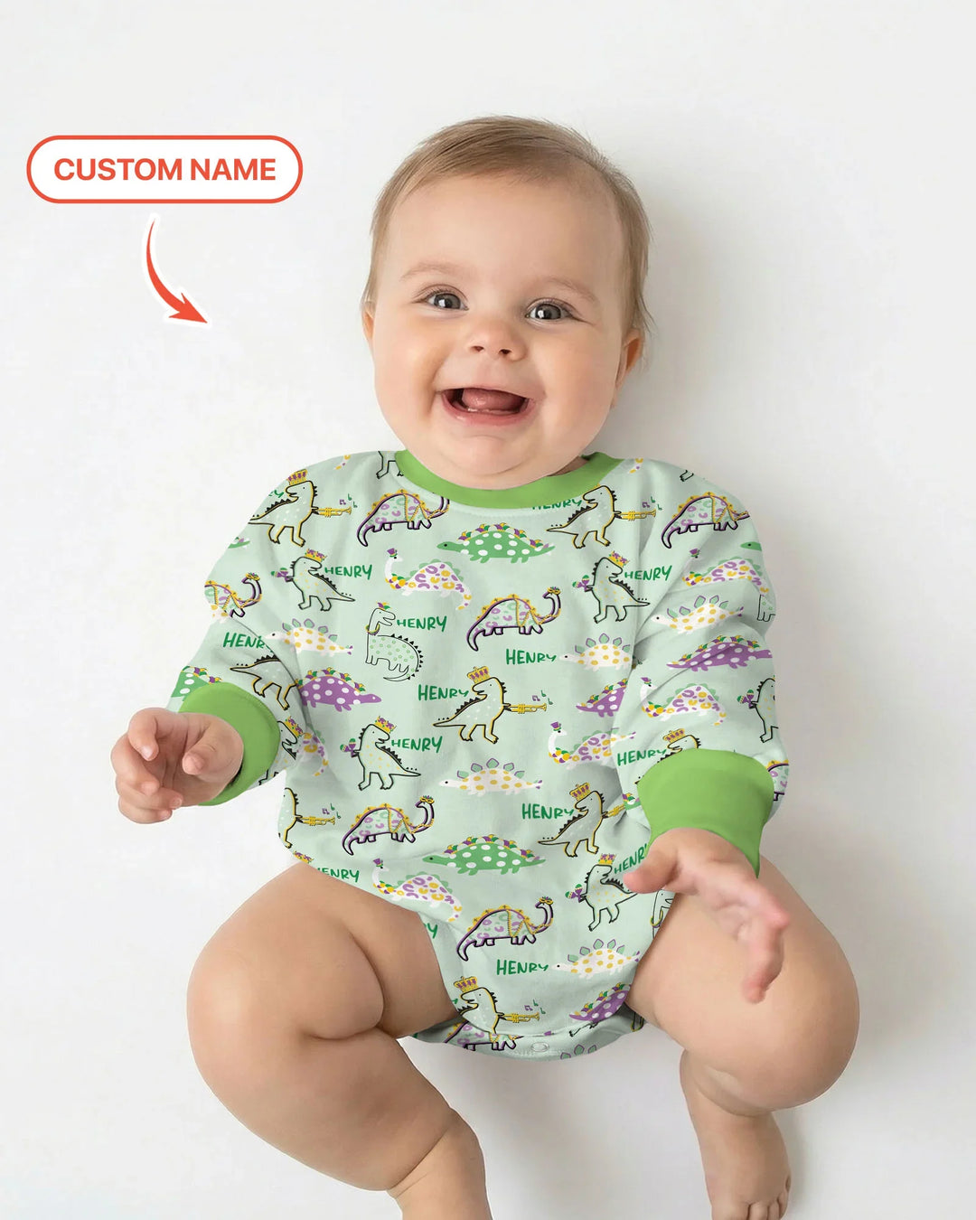 Gerippte Babykleidung mit individuellem Foto - Weich &amp; Skizzenhaft