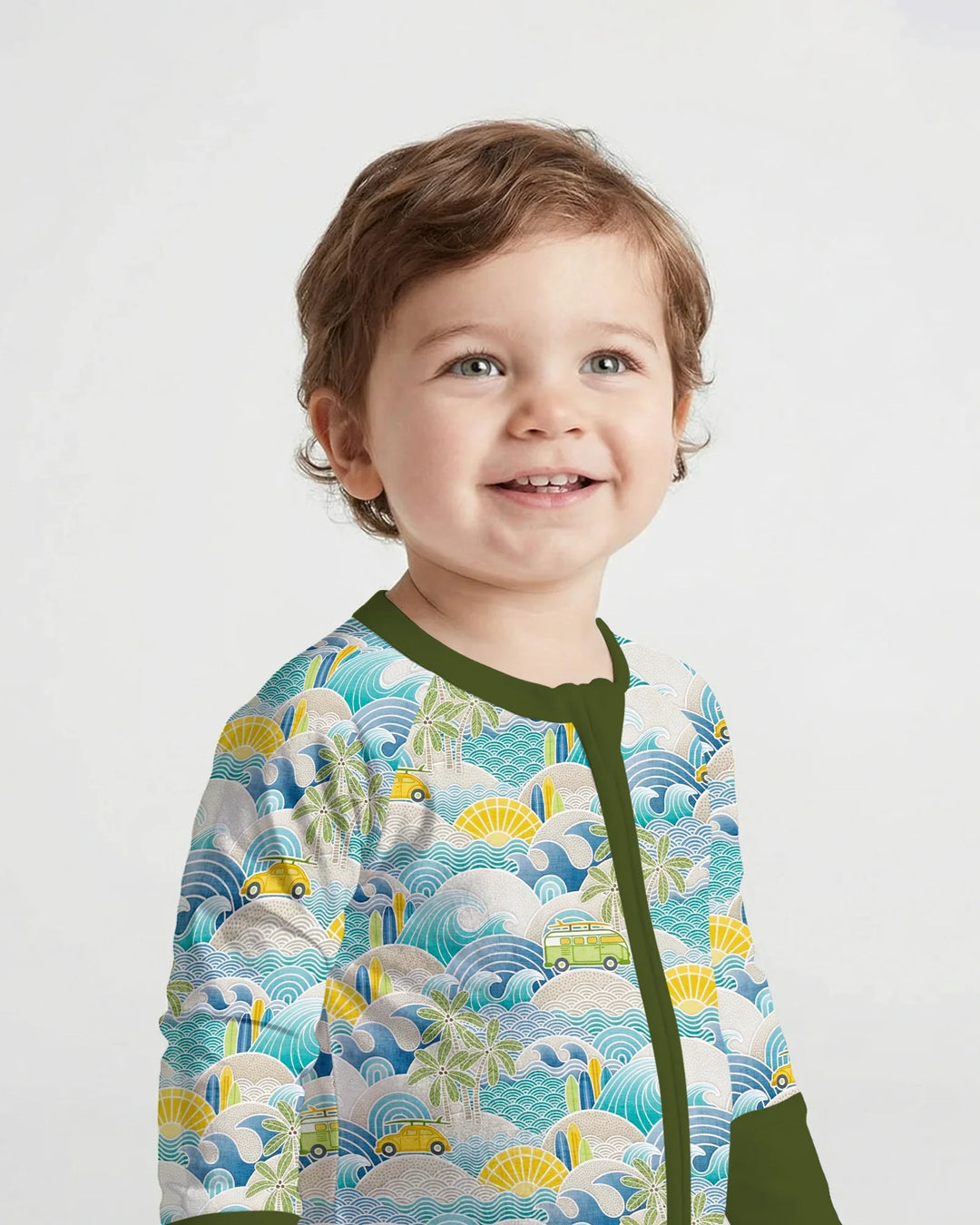 Coastal Road Trip Waves Surf Bamboo Convertible Zippy
