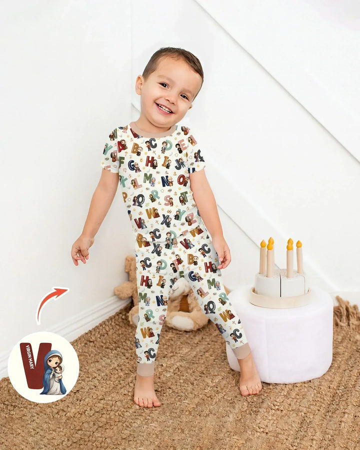 Zweiteiliges, kurzärmliges Pyjama-Set mit Marienkäfern