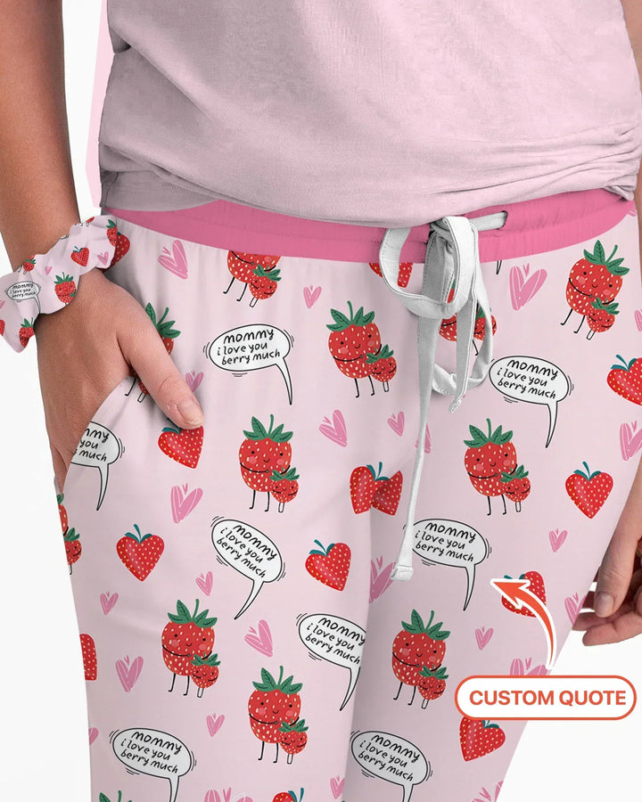 Ich liebe dich sehr Bambus Pyjama-Set für Damen