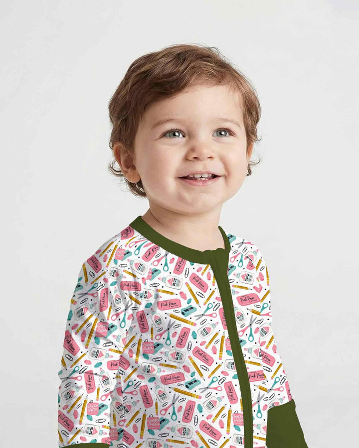 Gerippte Babykleidung mit individuellem Foto - Weich &amp; Skizzenhaft