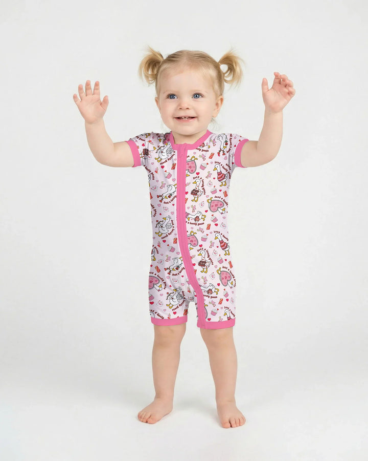 Valentine Silly Goose Bamboo Shorty Zippy