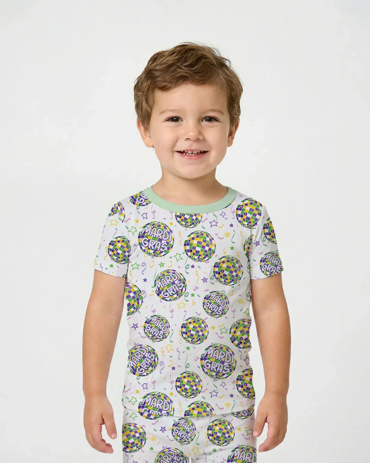 Zweiteiliges, kurzärmliges Pyjama-Set mit Marienkäfern