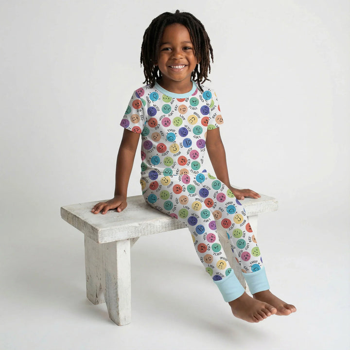 Zweiteiliges, kurzärmliges Pyjama-Set mit Marienkäfern