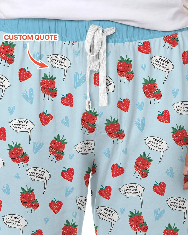 I love you berry much Bamboo Men's Pajama Set