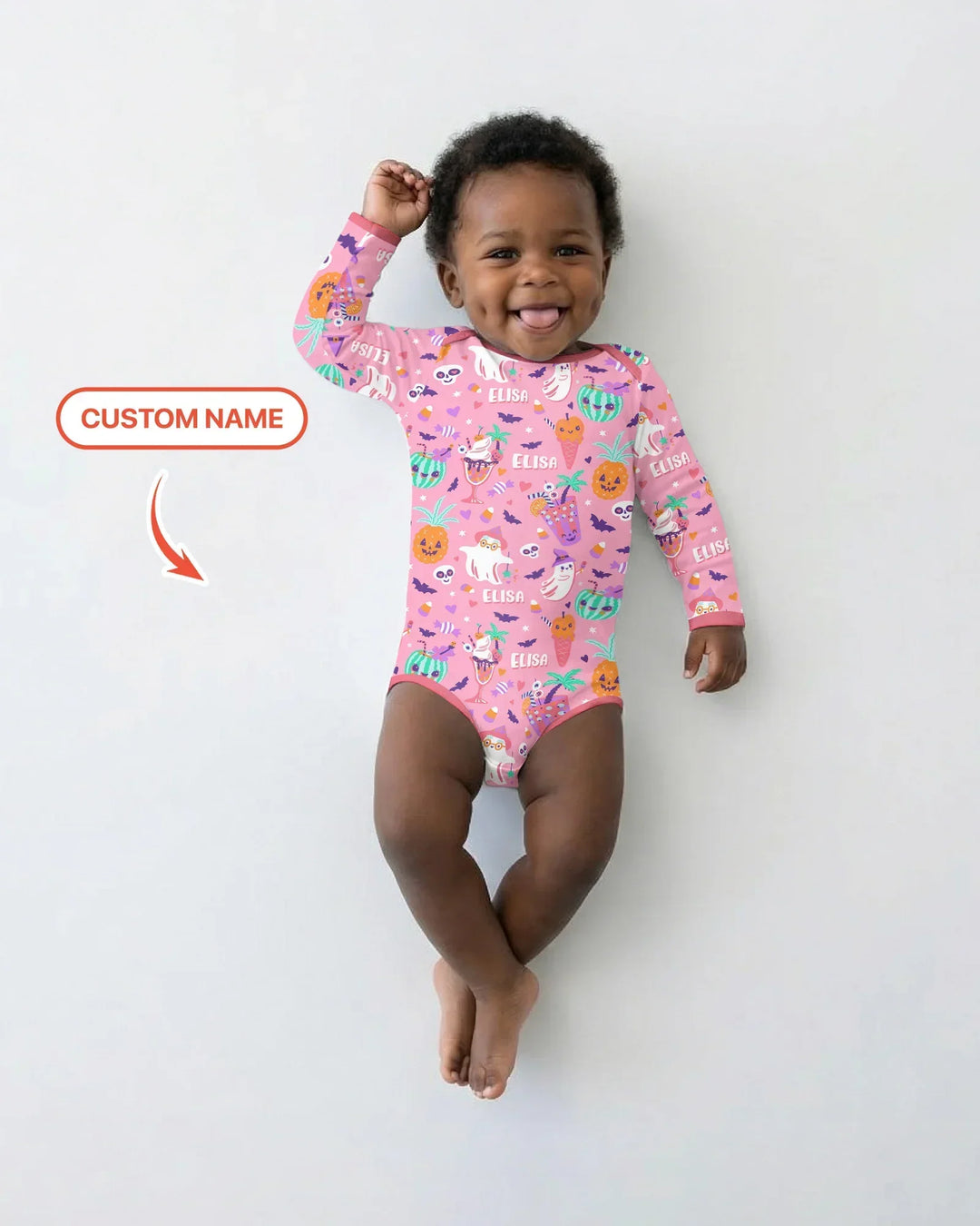 Gerippte Babykleidung mit individuellem Foto - Weich &amp; Skizzenhaft