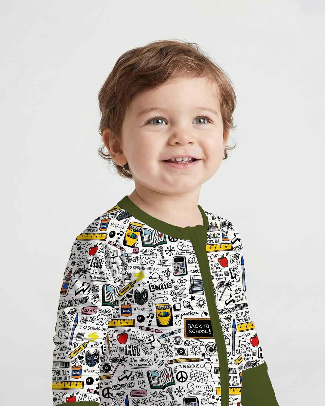 Gerippte Babykleidung mit individuellem Foto - Weich &amp; Skizzenhaft