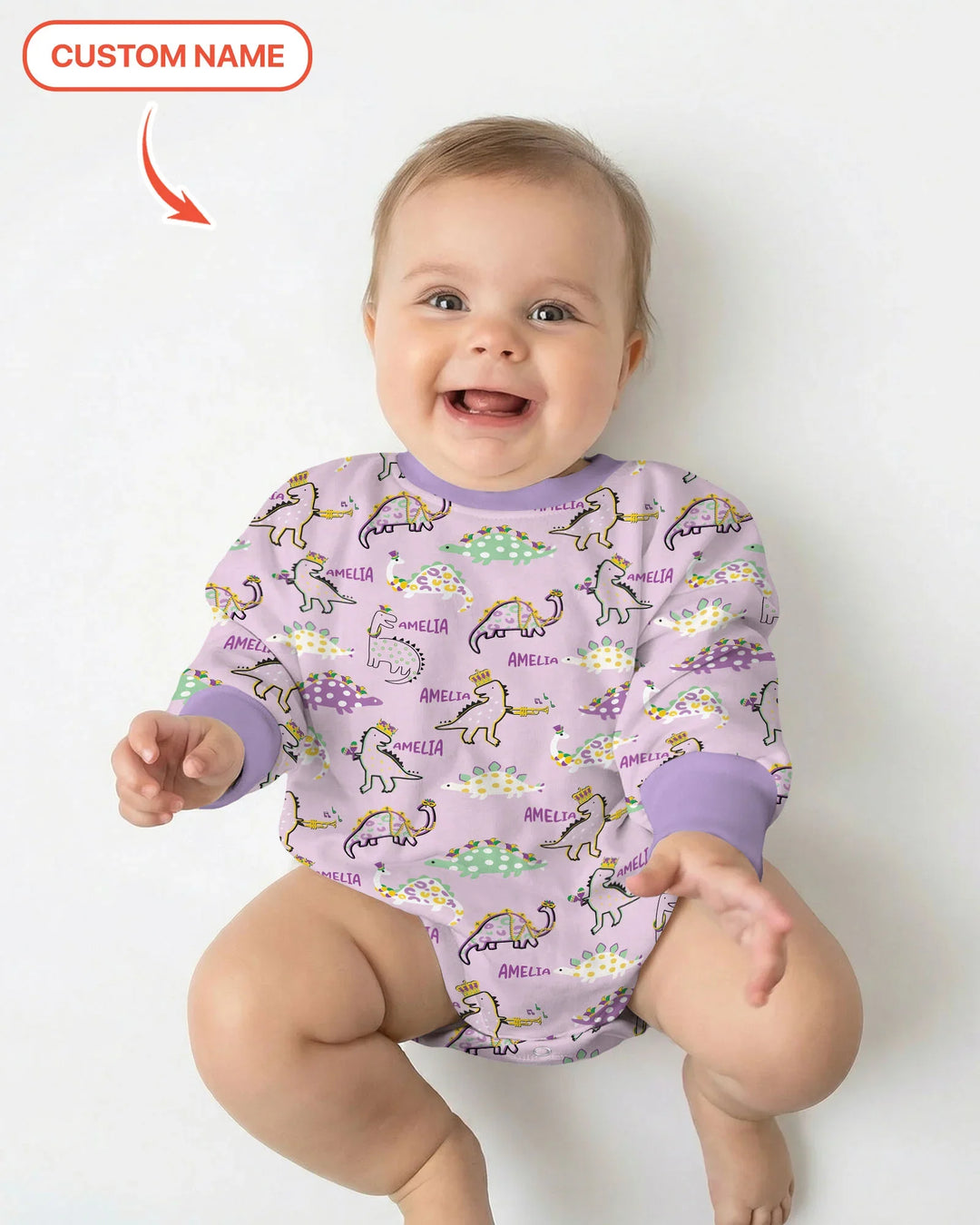 Gerippte Babykleidung mit individuellem Foto - Weich &amp; Skizzenhaft