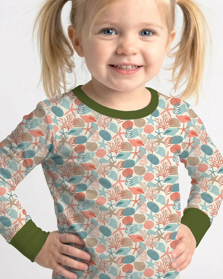 Sunny Beach Cruisers Bamboo Two Piece Long Sleeve Pajama Set