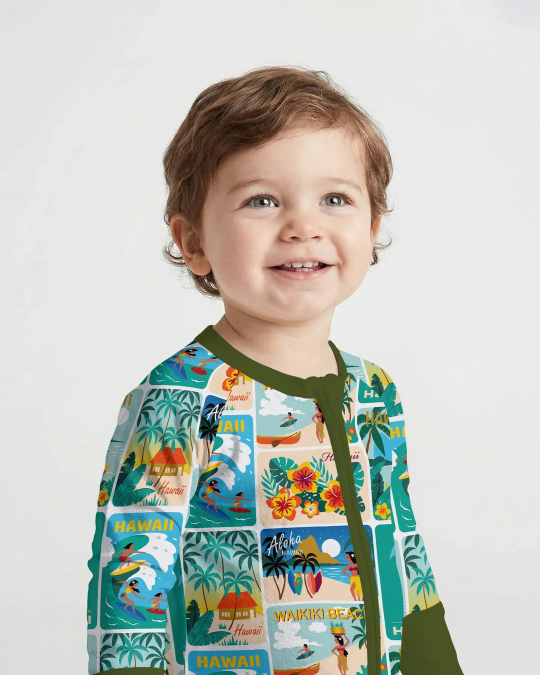 Gerippte Babykleidung mit individuellem Foto - Weich &amp; Skizzenhaft