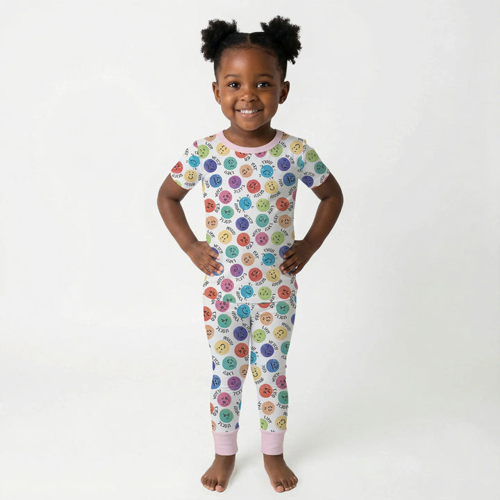 Zweiteiliges, kurzärmliges Pyjama-Set mit Marienkäfern