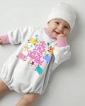 Gerippte Babykleidung mit individuellem Foto - Weich &amp; Skizzenhaft