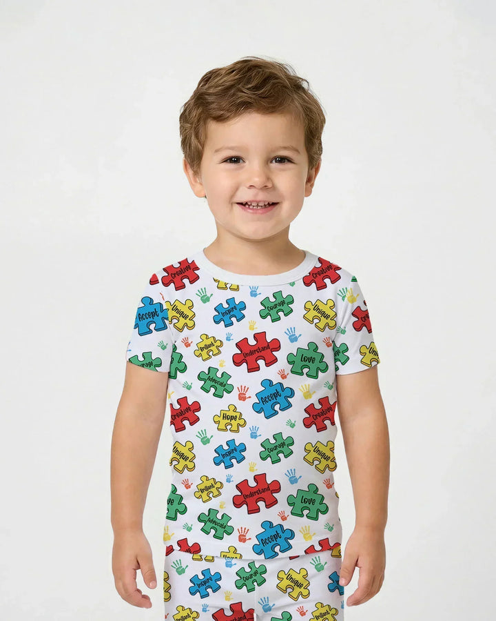 Zweiteiliges, kurzärmliges Pyjama-Set mit Marienkäfern