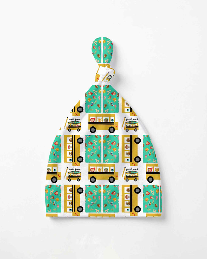 School Bus Adventures Bamboo Knotted Hat