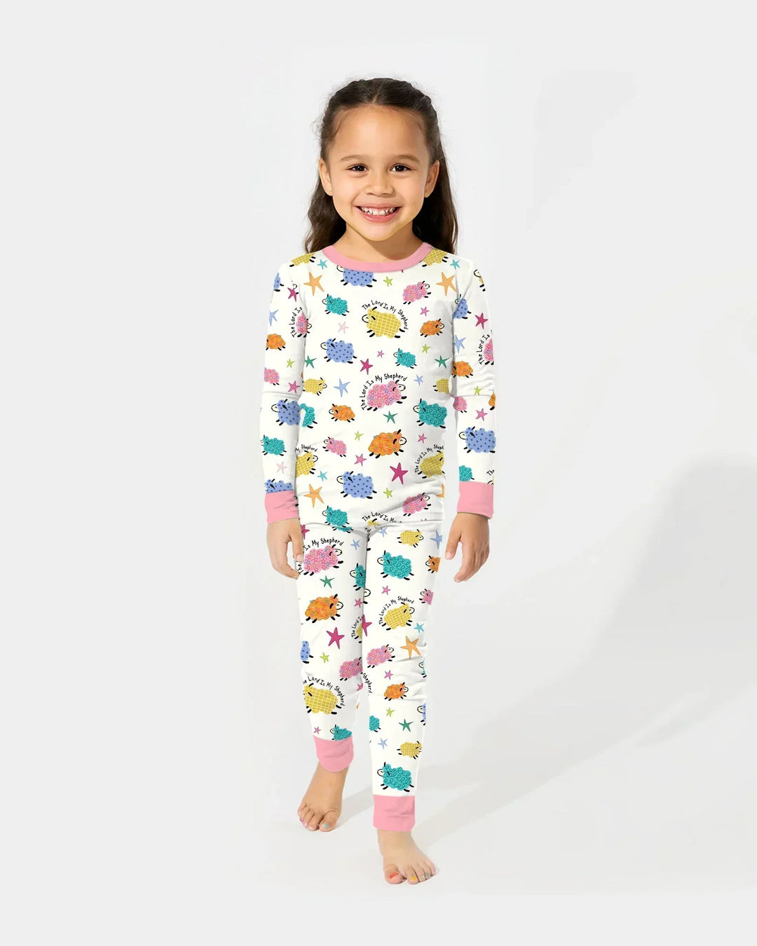The Lord Is My Shepherd Bamboo Two Piece Long Sleeve Pajama Set