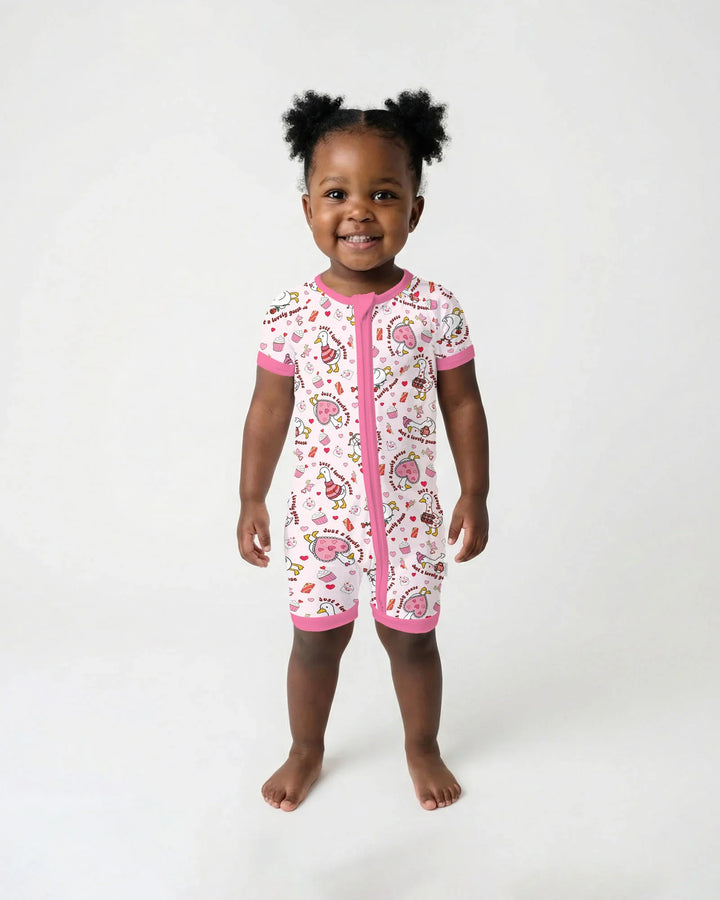 Valentine Silly Goose Bamboo Shorty Zippy
