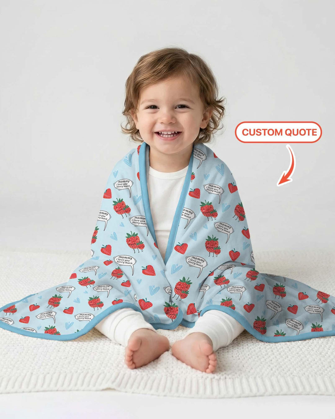 I love you berry much Bamboo Blanket