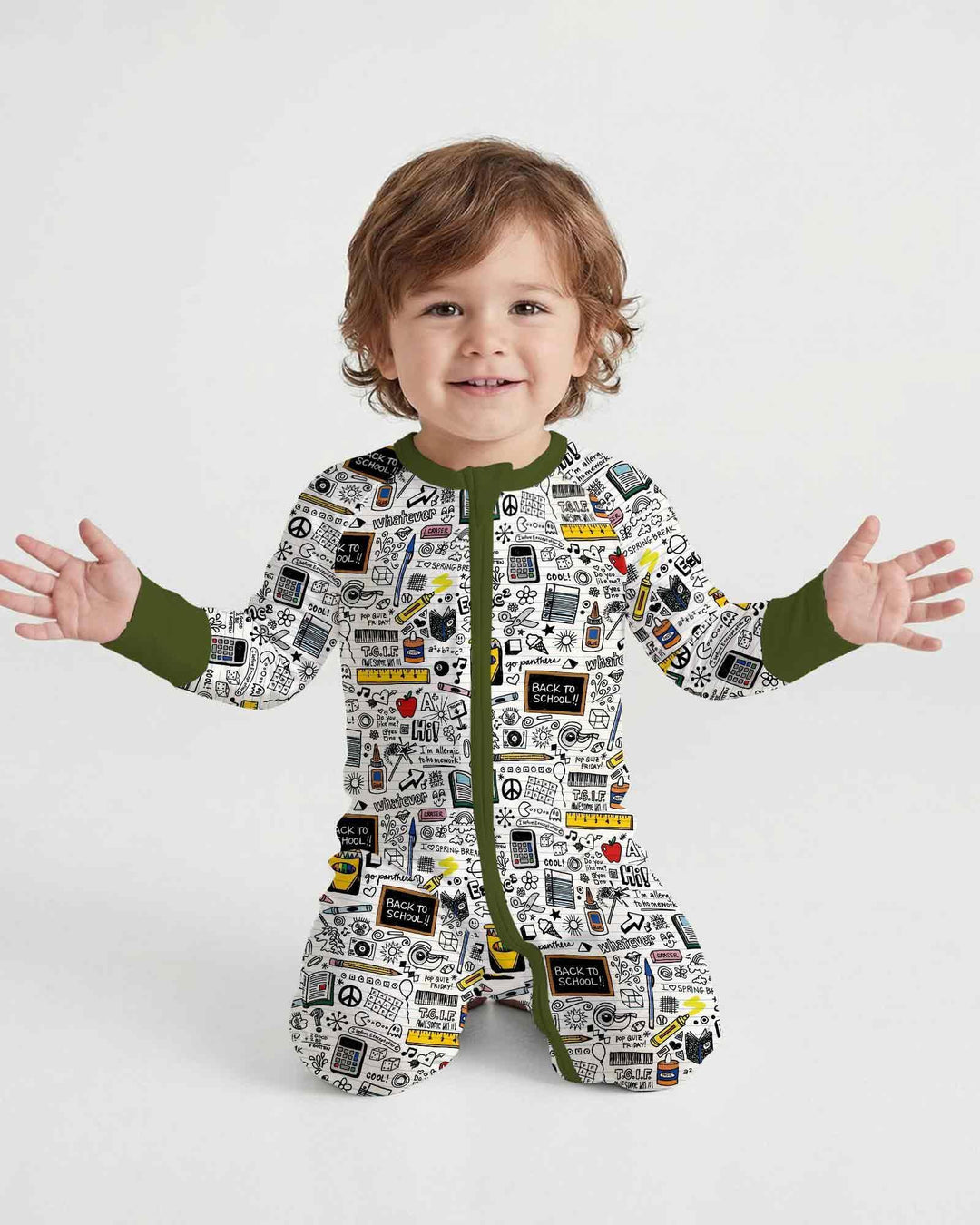 Gerippte Babykleidung mit individuellem Foto - Weich &amp; Skizzenhaft