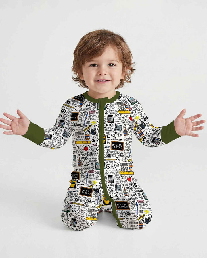 Gerippte Babykleidung mit individuellem Foto - Weich &amp; Skizzenhaft