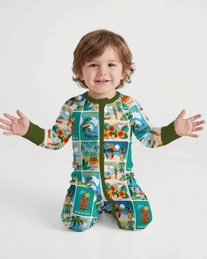 Gerippte Babykleidung mit individuellem Foto - Weich &amp; Skizzenhaft