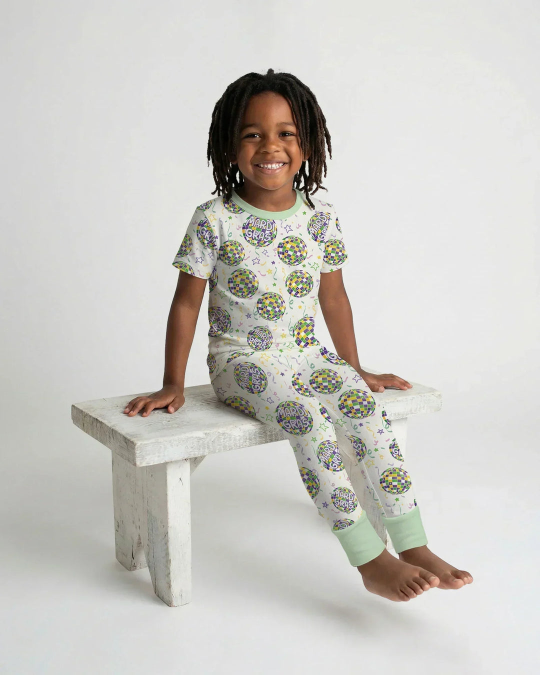 Zweiteiliges, kurzärmliges Pyjama-Set mit Marienkäfern