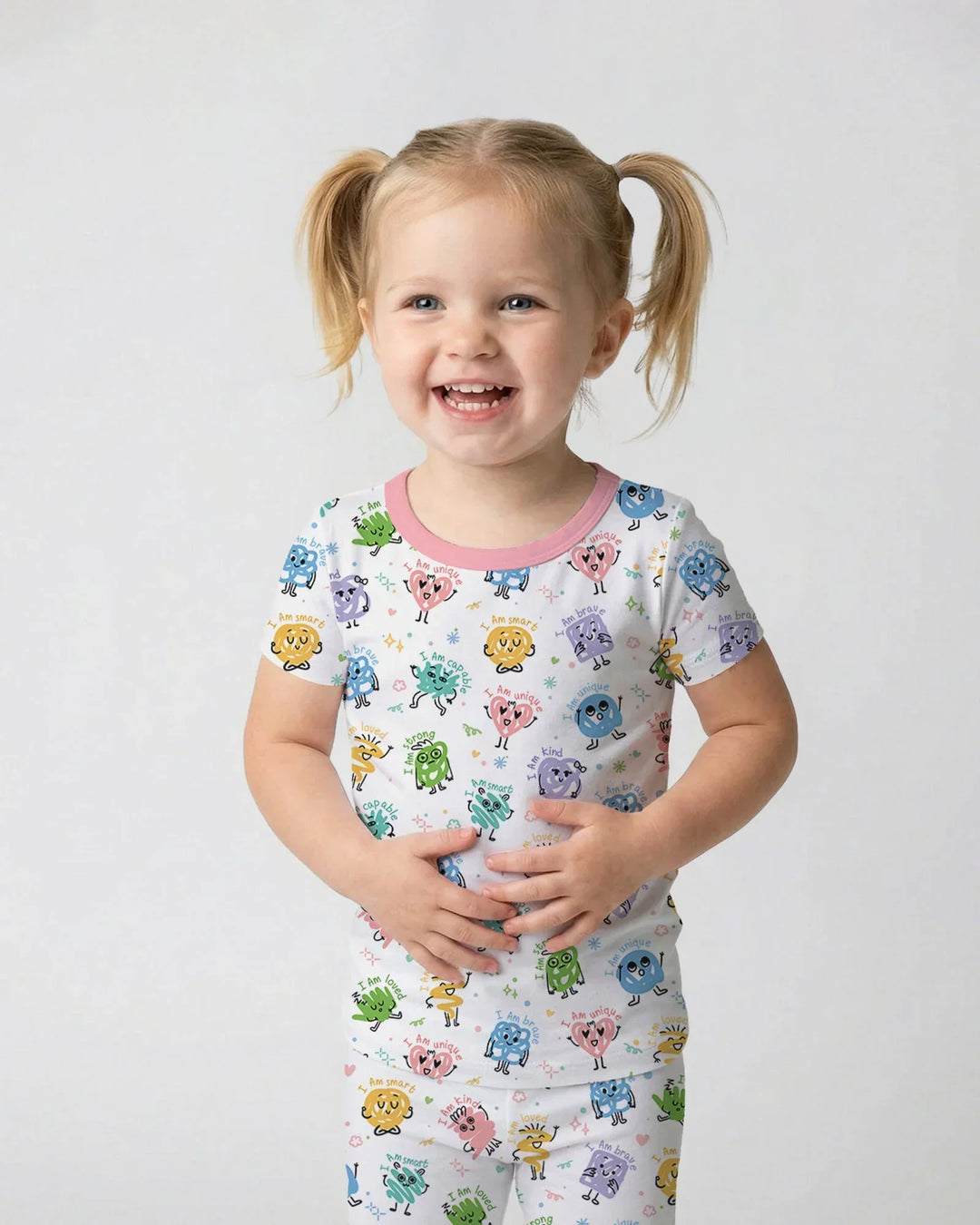 Zweiteiliges, kurzärmliges Pyjama-Set mit Marienkäfern