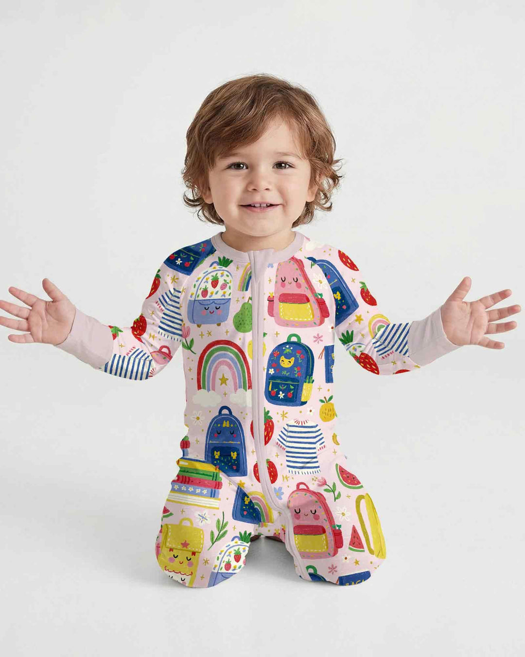 Gerippte Babykleidung mit individuellem Foto - Weich &amp; Skizzenhaft