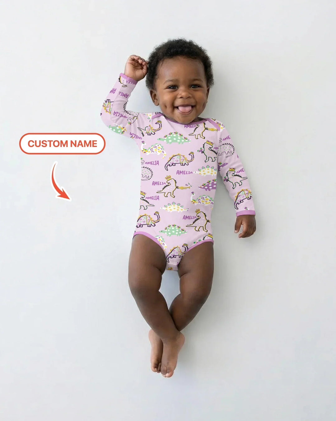 Gerippte Babykleidung mit individuellem Foto - Weich &amp; Skizzenhaft