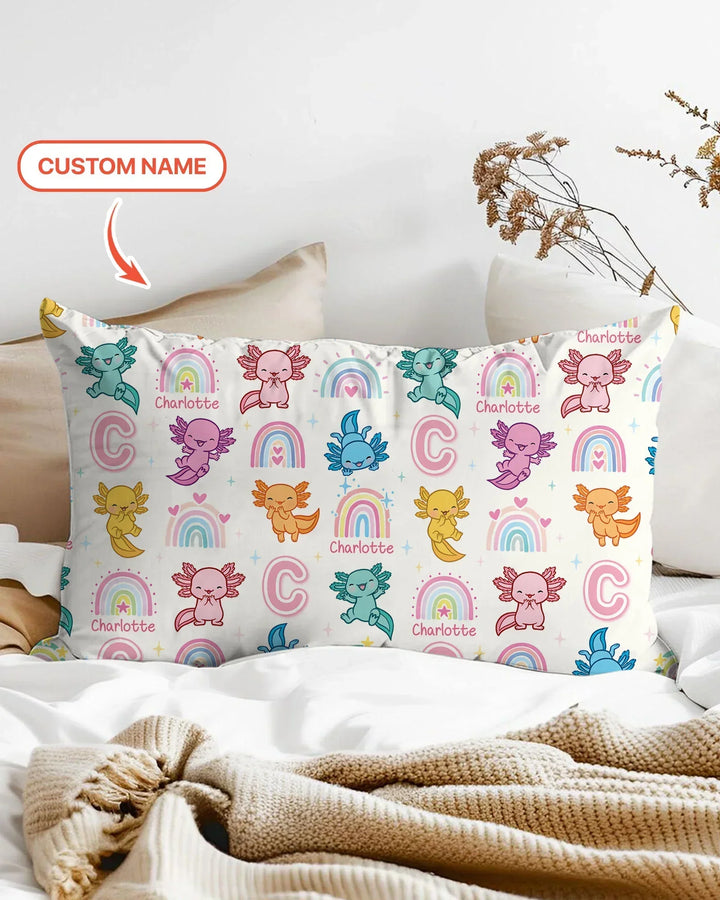 Axololt Custom Name Bamboo Pillow Case