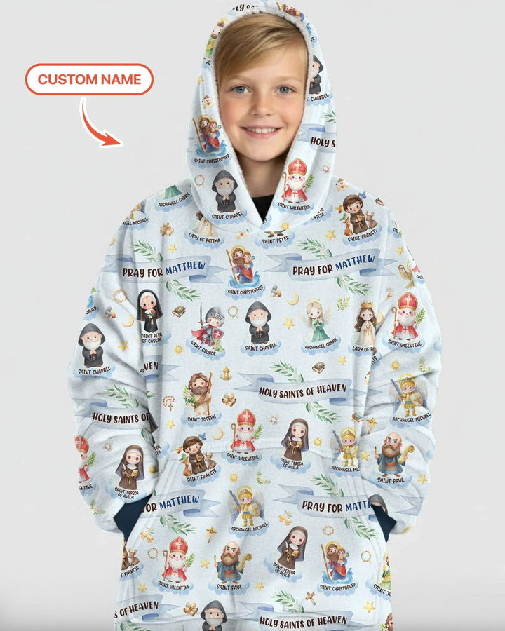 Heilige des Himmels, personalisierter Bambus-Decken-Hoodie