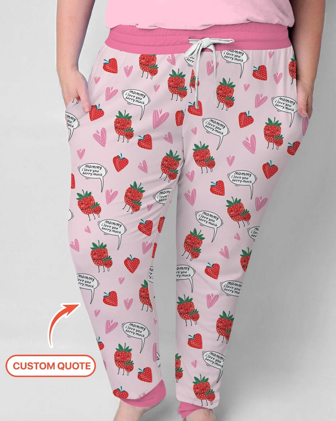 Ich liebe dich sehr Bambus Pyjama-Set für Damen